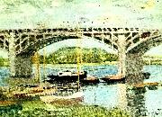 Claude Monet bron vid argenteuil painting